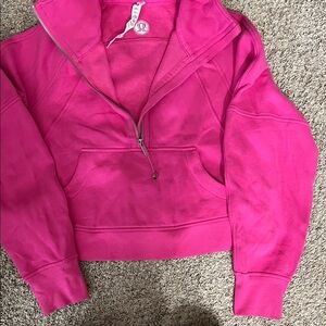 lululemon athletica Vibrant Pink Cowl Neck Sweater